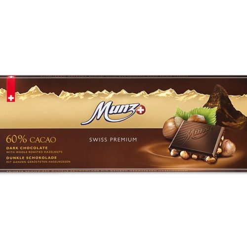 Munz Swiss Premium Dark with Hazelnut