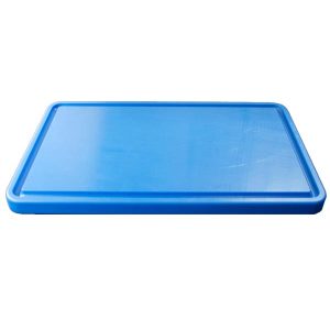 Cutting Board with Groove Blue