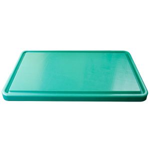 Cutting Board with Groove Green