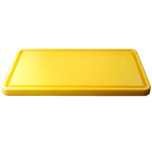 Cutting Board with Groove Yellow