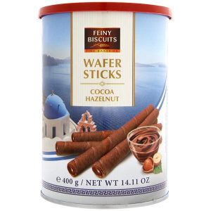 Feiny Biscuits Wafer Rolls with Cacao Hazelnuts
